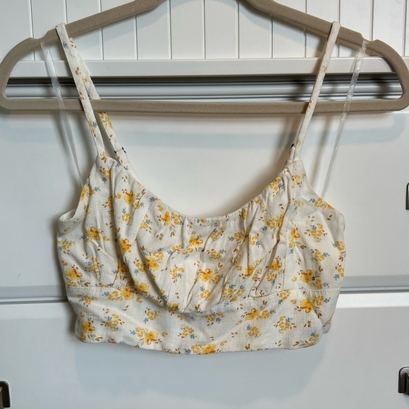 NWT Aeropostale Floral Cropped Cami Size Small - Picture 10 of 10